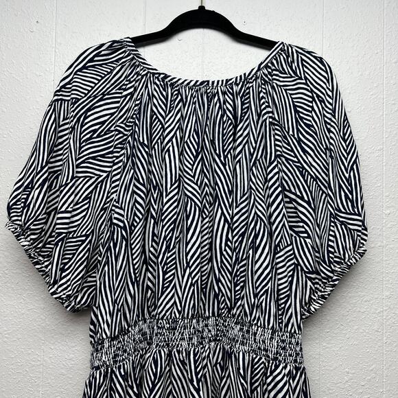 Terra & Sky Maxi Dress Women 4X Zebra Print Party Occasion Event Relaxed Comfort - Picture 10 of 15